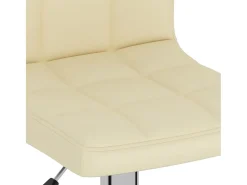 Banco de bar tecido cor creme
