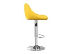 Banco de bar veludo amarelo mostarda