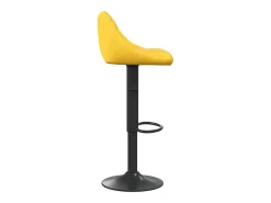 Banco de bar veludo amarelo mostarda