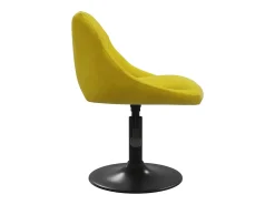 Banco de bar veludo amarelo mostarda