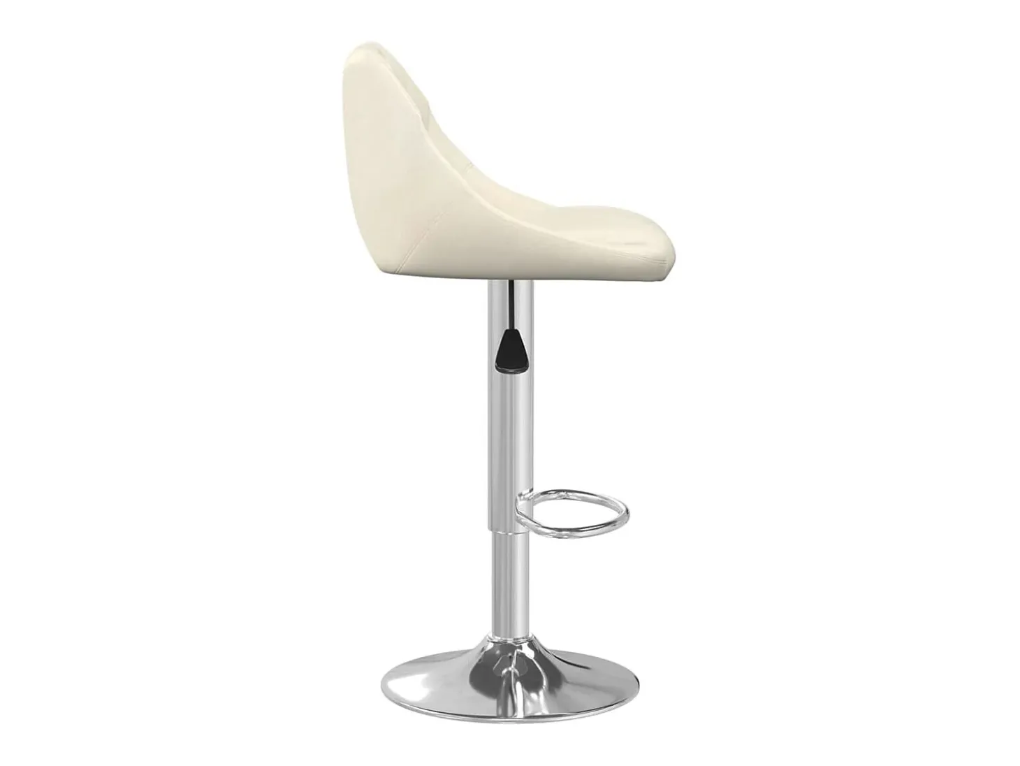 Banco de bar veludo cor creme