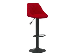 Banco de bar veludo vermelho tinto