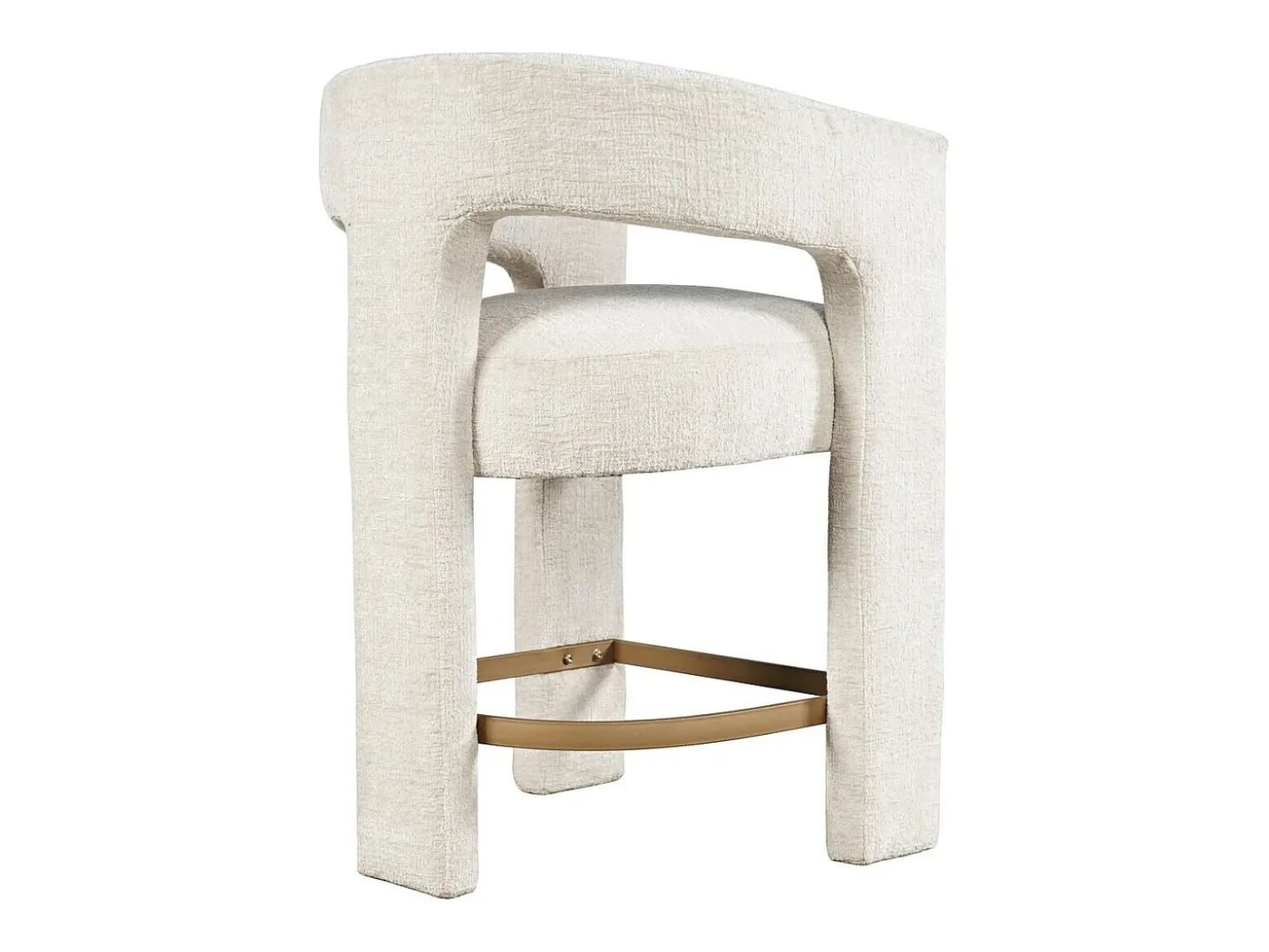 Banco de bar 61x89x57 cm bege Leith LET71HN