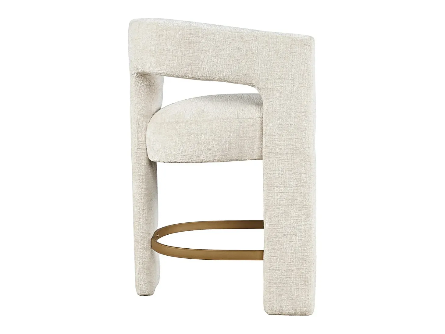 Banco de bar 61x89x57 cm bege Leith LET71HN