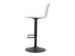 BANCO DE BARRA ALTO BRANCO CM 43X49.5X85.5-107(ASSENTO CM 61-82.5)
