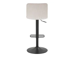 BANCO DE BARRA ALTO BRANCO CM 43X49.5X85.5-107(ASSENTO CM 61-82.5)