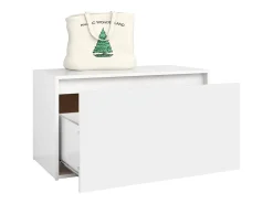 Banco de corredor 80x40x45 cm derivados de madeira branco PT147228