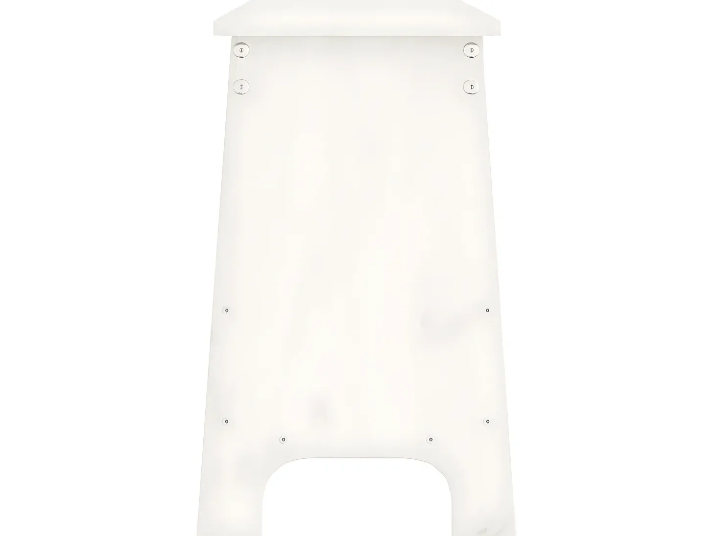 Banco de corredor 160x28x45 cm madeira de pinho maciça branco PT585764