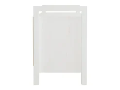 Banco de corredor 80x40x60 cm madeira de pinho maciça branco PT693254