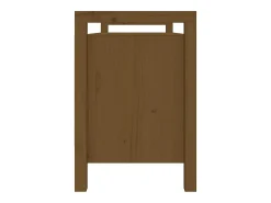 Banco de corredor 110x40x60 cm pinho maciço castanho mel