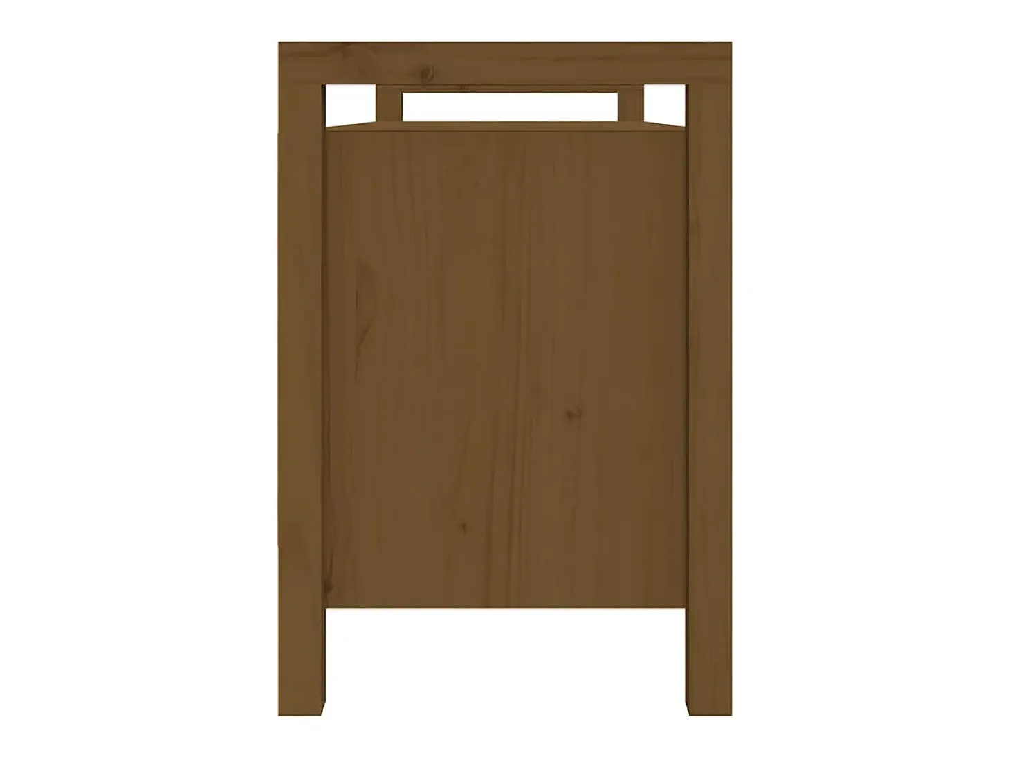 Banco de corredor 110x40x60 cm pinho maciço castanho mel