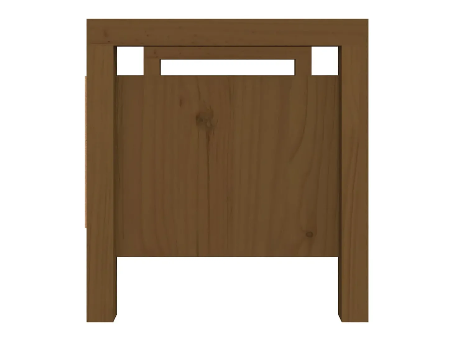 Banco de corredor 80x40x43 cm pinho maciço castanho mel PT281159