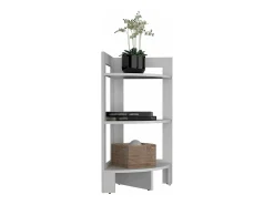 Banco de melamina Riga com 3 prateleiras , branco , 80.6 cm X 38.8 cm X 38.8 cm