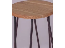 Banco Industrial em madeira de freixo (75cm) - Lisboa - Preto