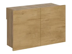 Banco inferior extensível 26x72/300 cm Evolve Carvalho Natural extensões internas