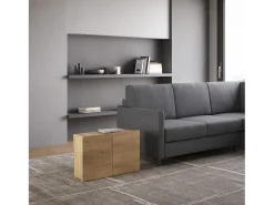 Banco inferior extensível 26x72/300 cm Evolve Carvalho Natural extensões internas