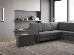 Banco inferior extensível 26x72/300 cm Evolve Antracite Espatulado extensões internas