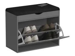 Banco para sapatos antracite 60x30x51 schufy
