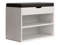 Banco para sapatos branco 60x30x45 titus