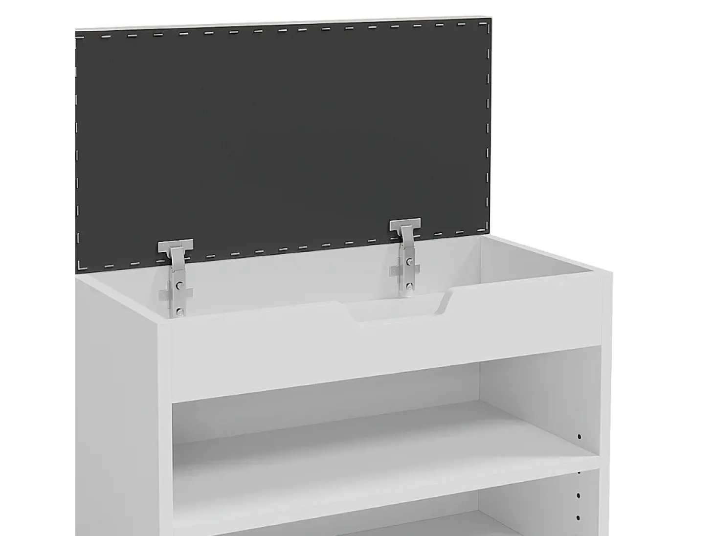 Banco para sapatos branco 60x30x45 rolfe