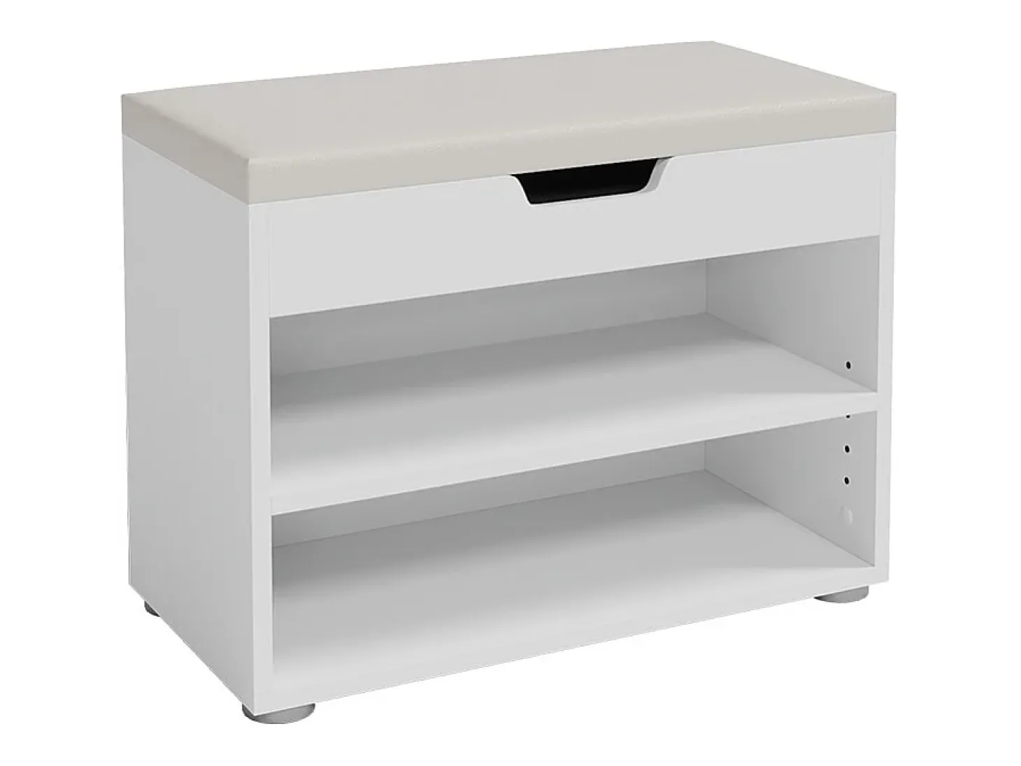 Banco para sapatos branco 60x30x45 rolfe
