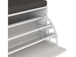 Banco para sapatos branco 60x30x49.5 georg