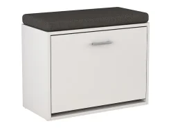 Banco para sapatos branco 60x30x49.5 georg