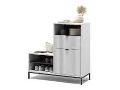 Banco para sapatos branco 100x40x98.5 eliza