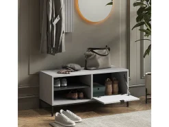Banco para sapatos cinza 100x40x45 eliza