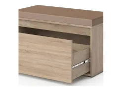 Banco para sapatos sonoma 80x39x45 iker