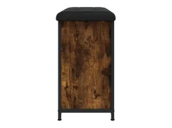 Banco sapateira c/ gaveta articulada 62x32x56cm carvalho fumado