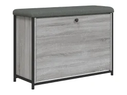 Banco sapateira c/ gaveta articulada 82x32x56cm cinzento sonoma