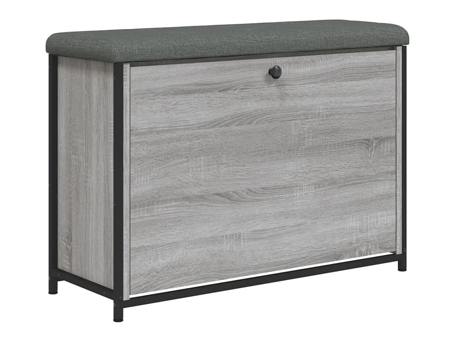 Banco sapateira c/ gaveta articulada 82x32x56cm cinzento sonoma