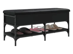 Banco sapateira 102x42x45 cm derivados de madeira preto