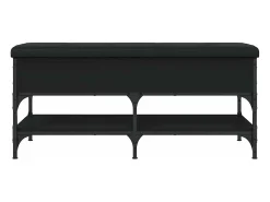 Banco sapateira 102x42x45 cm derivados de madeira preto