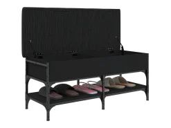 Banco sapateira 102x42x45 cm derivados de madeira preto