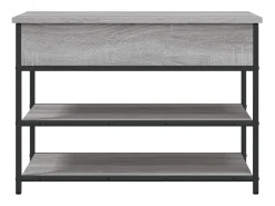 Banco sapateira 70x42,5x50 cm derivados madeira cinzento sonoma