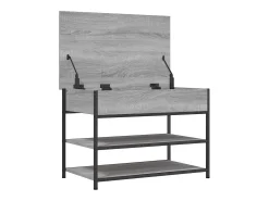 Banco sapateira 70x42,5x50 cm derivados madeira cinzento sonoma