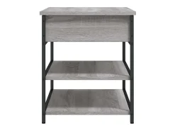 Banco sapateira 70x42,5x50 cm derivados madeira cinzento sonoma