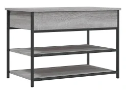 Banco sapateira 70x42,5x50 cm derivados madeira cinzento sonoma