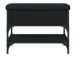 Banco sapateira 62x42x45 cm derivados de madeira preto