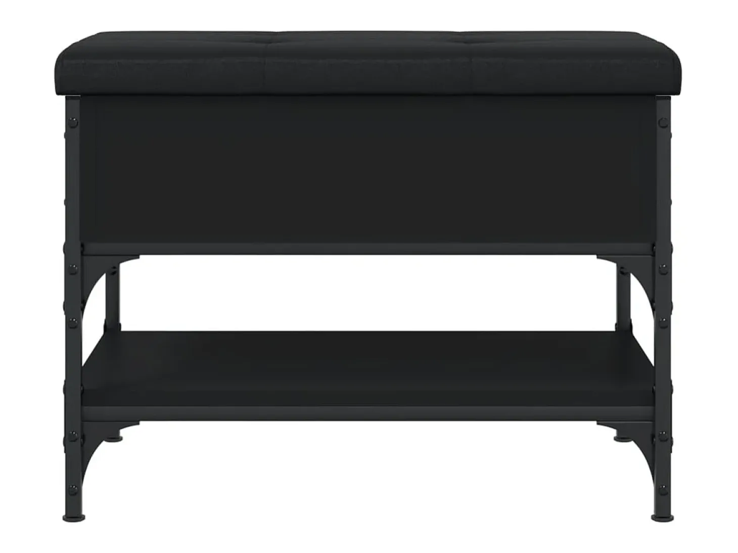 Banco sapateira 62x42x45 cm derivados de madeira preto