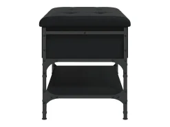 Banco sapateira 62x42x45 cm derivados de madeira preto