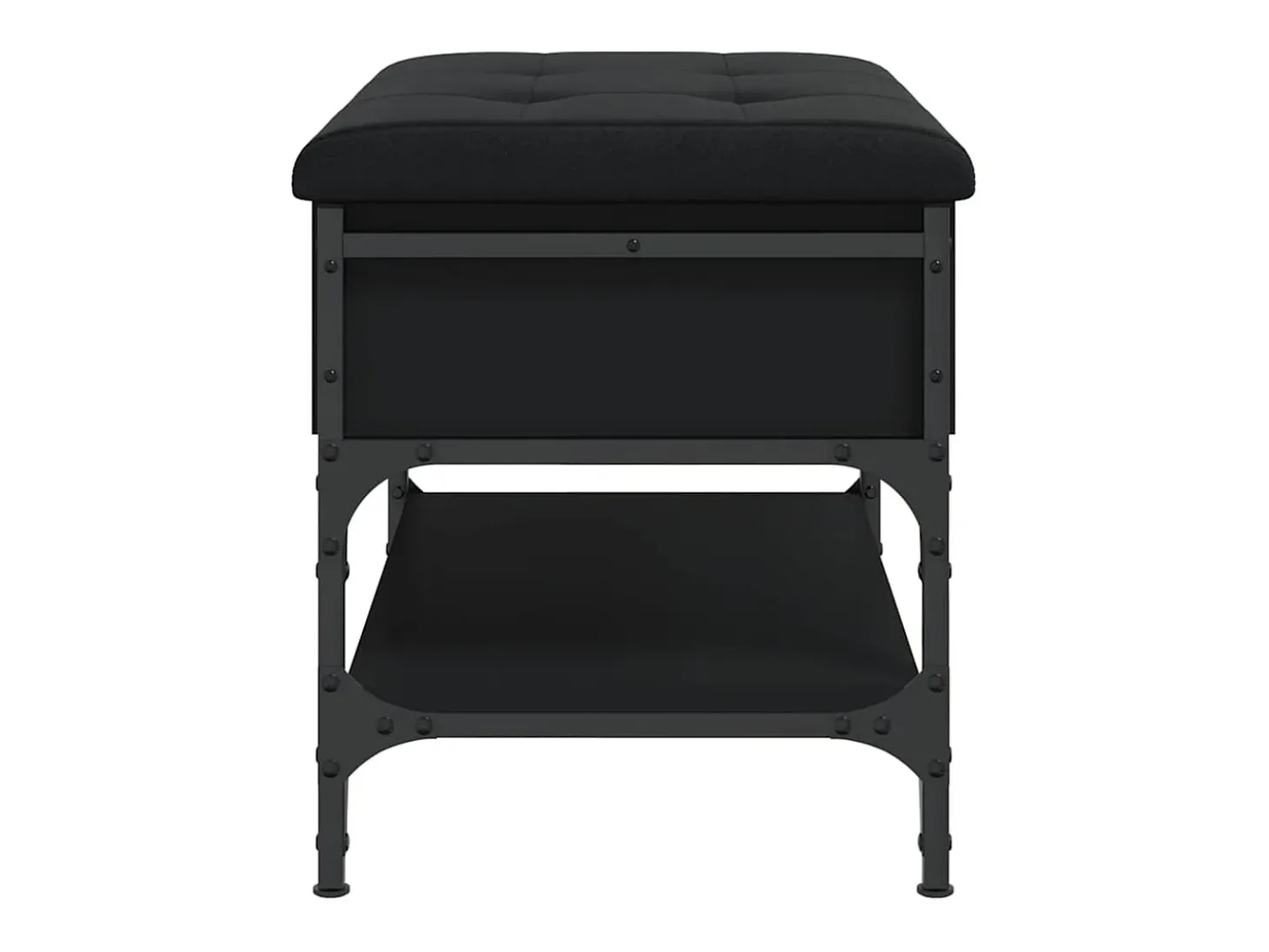 Banco sapateira 62x42x45 cm derivados de madeira preto