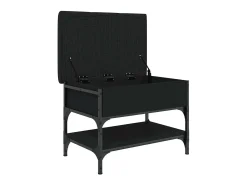 Banco sapateira 62x42x45 cm derivados de madeira preto