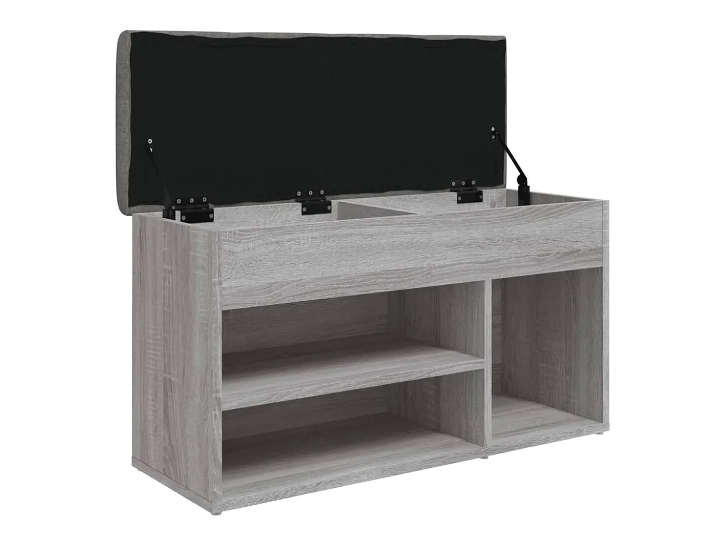 Banco sapateira 82x32x45,5 cm derivados madeira cinzento sonoma PT626591