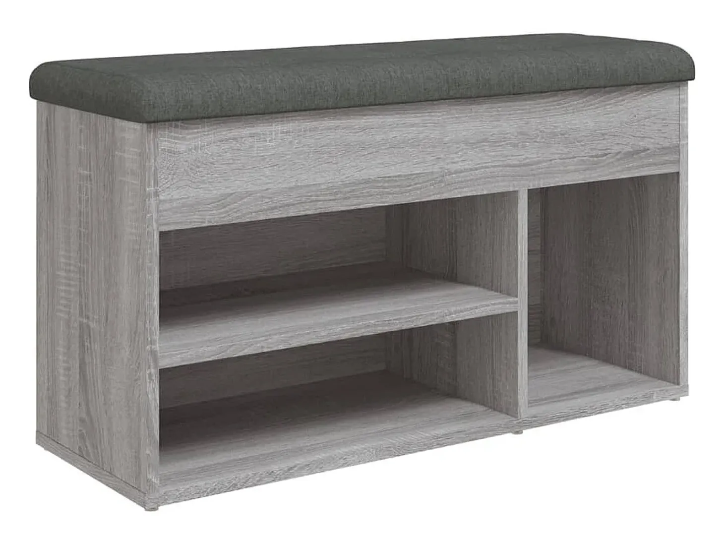Banco sapateira 82x32x45,5 cm derivados madeira cinzento sonoma PT626591