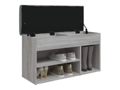 Banco sapateira 82x32x45,5 cm derivados madeira cinzento sonoma PT626591