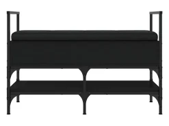 Banco sapateira 85,5x42x57,5 cm derivados de madeira preto