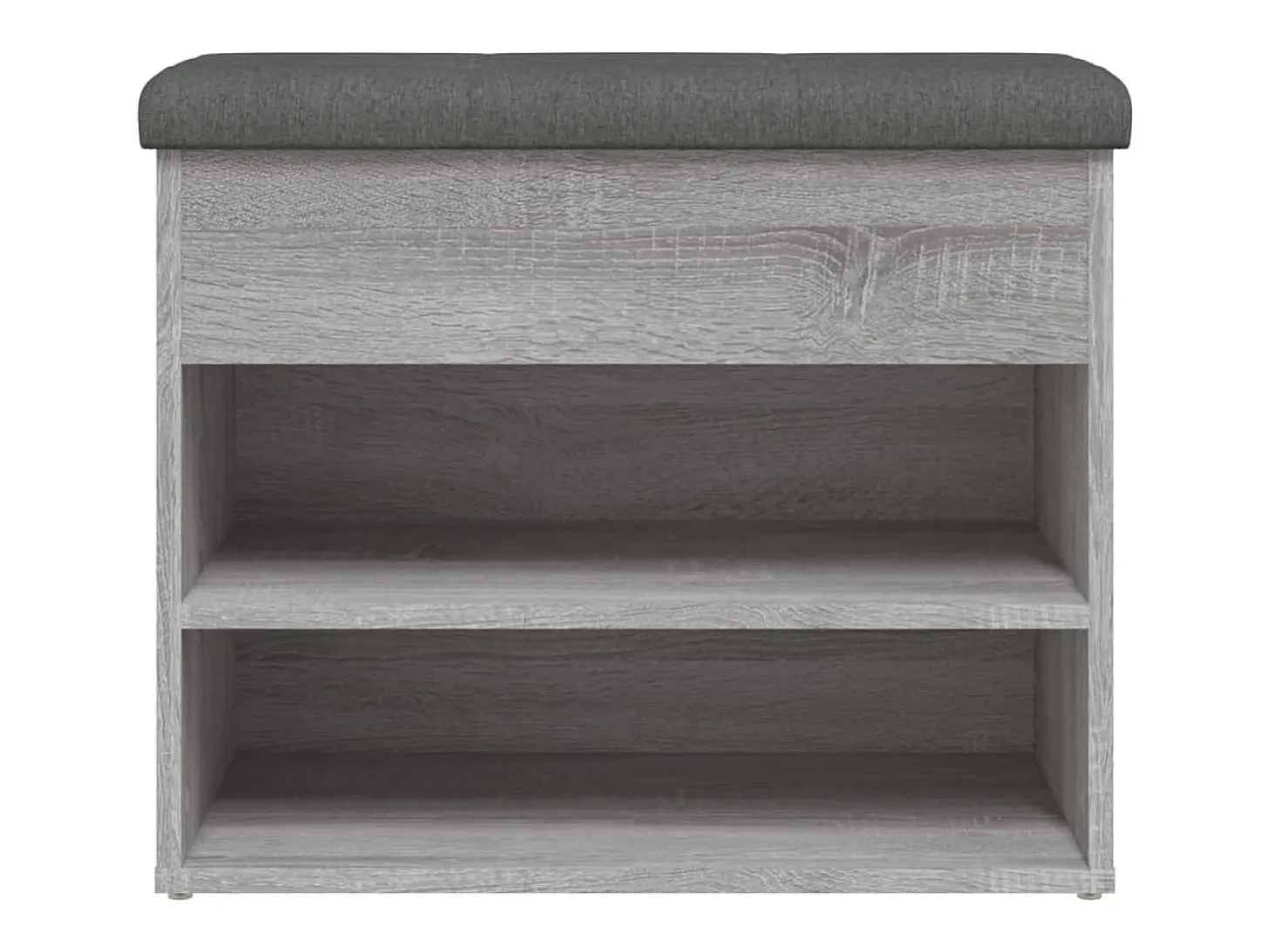 Banco sapateira 62x32x50 cm derivados madeira cinzento sonoma